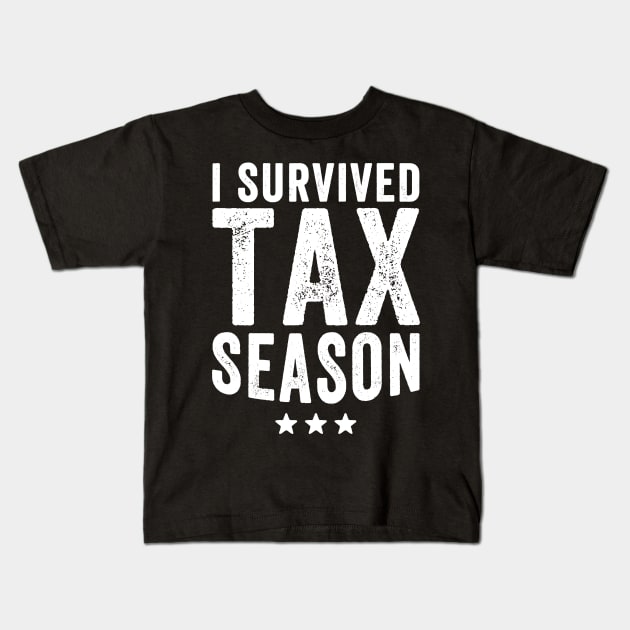 I survived tax season Kids T-Shirt by captainmood